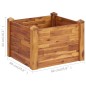 vidaXL Arriate de madera maciza de acacia 60x60x44 cm vidaXL Arriate de madera maciza de acacia 60x60x44 cm