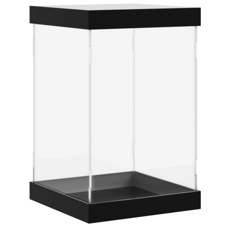 vidaXL Caja de exposición acrílico transparente 14x14x22 cm
