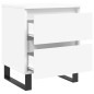 vidaXL Mesitas de noche 2 uds madera de ingeniería blanco 40x35x50 cm vidaXL Mesitas de noche 2 uds madera de ingeniería blanco 40x35x50 cm