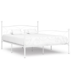 vidaXL Estructura de cama con somier metal blanco 200x200 cm