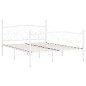 vidaXL Estructura de cama con somier metal blanco 200x200 cm