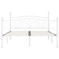 vidaXL Estructura de cama con somier metal blanco 200x200 cm