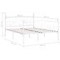 vidaXL Estructura de cama con somier metal blanco 200x200 cm