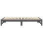 vidaXL Sofá cama extraíble madera maciza de pino gris 2x(90x200) cm vidaXL Sofá cama extraíble madera maciza de pino gris 2x(90x200) cm