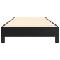 vidaXL Estructura de cama box spring cuero sintético negro 80x200 cm