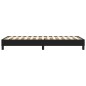 vidaXL Estructura de cama box spring cuero sintético negro 80x200 cm