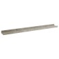 vidaXL Estantes de pared 4 unidades gris hormigón 80x9x3 cm vidaXL Estantes de pared 4 unidades gris hormigón 80x9x3 cm