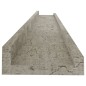 vidaXL Estantes de pared 4 unidades gris hormigón 80x9x3 cm vidaXL Estantes de pared 4 unidades gris hormigón 80x9x3 cm