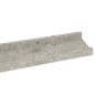 vidaXL Estantes de pared 4 unidades gris hormigón 80x9x3 cm vidaXL Estantes de pared 4 unidades gris hormigón 80x9x3 cm