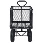 vidaXL Carrito de mano de jardín negro 350 kg vidaXL Carrito de mano de jardín negro 350 kg