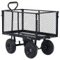 vidaXL Carrito de mano de jardín negro 350 kg vidaXL Carrito de mano de jardín negro 350 kg