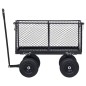 vidaXL Carrito de mano de jardín negro 350 kg vidaXL Carrito de mano de jardín negro 350 kg
