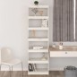 vidaXL Estantería/divisor de espacios madera pino blanco 60x30x199,5cm vidaXL Estantería/divisor de espacios madera pino blanco 60x30x199,5cm