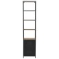 vidaXL Estantería de madera maciza de abeto y acero 40,5x32,5x180 cm vidaXL Estantería de madera maciza de abeto y acero 40,5x32,5x180 cm