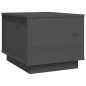 vidaXL Mesa de centro de madera maciza de pino gris 40x50x35 cm vidaXL Mesa de centro de madera maciza de pino gris 40x50x35 cm