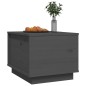 vidaXL Mesa de centro de madera maciza de pino gris 40x50x35 cm vidaXL Mesa de centro de madera maciza de pino gris 40x50x35 cm