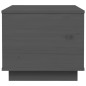 vidaXL Mesa de centro de madera maciza de pino gris 40x50x35 cm vidaXL Mesa de centro de madera maciza de pino gris 40x50x35 cm