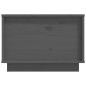 vidaXL Mesa de centro de madera maciza de pino gris 40x50x35 cm vidaXL Mesa de centro de madera maciza de pino gris 40x50x35 cm