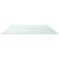 vidaXL Tablero mesa diseño mármol vidrio templado blanco 100x62 cm 8mm vidaXL Tablero mesa diseño mármol vidrio templado blanco 100x62 cm 8mm