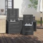 vidaXL Set de cajas de jardín 3 piezas madera maciza de pino gris vidaXL Set de cajas de jardín 3 piezas madera maciza de pino gris