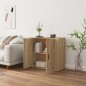 vidaXL Aparador madera contrachapada color roble Sonoma 80x33x70 cm vidaXL Aparador madera contrachapada color roble Sonoma 80x33x70 cm