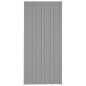 vidaXL Panel para tejado acero galvanizado gris 12 unidades 100x45 cm vidaXL Panel para tejado acero galvanizado gris 12 unidades 100x45 cm