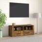 vidaXL Mueble para TV madera contrachapada roble ahumado 100x35x40 cm vidaXL Mueble para TV madera contrachapada roble ahumado 100x35x40 cm