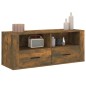vidaXL Mueble para TV madera contrachapada roble ahumado 100x35x40 cm vidaXL Mueble para TV madera contrachapada roble ahumado 100x35x40 cm