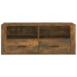 vidaXL Mueble para TV madera contrachapada roble ahumado 100x35x40 cm vidaXL Mueble para TV madera contrachapada roble ahumado 100x35x40 cm
