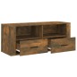 vidaXL Mueble para TV madera contrachapada roble ahumado 100x35x40 cm vidaXL Mueble para TV madera contrachapada roble ahumado 100x35x40 cm