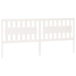 vidaXL Cabecero de cama madera maciza de pino blanco 205,5x4x100 cm