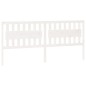 vidaXL Cabecero de cama madera maciza de pino blanco 205,5x4x100 cm vidaXL Cabecero de cama madera maciza de pino blanco 205,5x4x100 cm