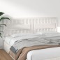 vidaXL Cabecero de cama madera maciza de pino blanco 205,5x4x100 cm vidaXL Cabecero de cama madera maciza de pino blanco 205,5x4x100 cm