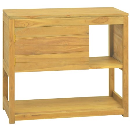 vidaXL Armario de baño madera maciza de teca 85x40x75 cm