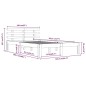 vidaXL Estructura de cama de madera maciza blanco 160x200 cm vidaXL Estructura de cama de madera maciza blanco 160x200 cm
