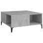 vidaXL Mesa de centro madera contrachapada gris hormigón 80x80x36,5 cm vidaXL Mesa de centro madera contrachapada gris hormigón 80x80x36,5 cm