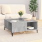 vidaXL Mesa de centro madera contrachapada gris hormigón 80x80x36,5 cm vidaXL Mesa de centro madera contrachapada gris hormigón 80x80x36,5 cm