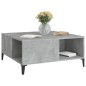 vidaXL Mesa de centro madera contrachapada gris hormigón 80x80x36,5 cm vidaXL Mesa de centro madera contrachapada gris hormigón 80x80x36,5 cm