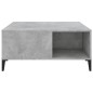 vidaXL Mesa de centro madera contrachapada gris hormigón 80x80x36,5 cm vidaXL Mesa de centro madera contrachapada gris hormigón 80x80x36,5 cm