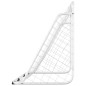 vidaXL Portería de fútbol con red acero blanco 180x90x120 cm vidaXL Portería de fútbol con red acero blanco 180x90x120 cm
