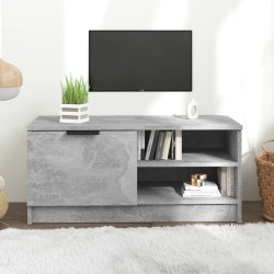 vidaXL Mueble de TV madera contrachapada gris hormigón 80x35x36,5 cm