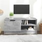 vidaXL Mueble de TV madera contrachapada gris hormigón 80x35x36,5 cm
