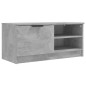 vidaXL Mueble de TV madera contrachapada gris hormigón 80x35x36,5 cm