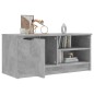 vidaXL Mueble de TV madera contrachapada gris hormigón 80x35x36,5 cm