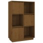 vidaXL Aparador alto de madera maciza de pino marrón miel 74x35x117 cm vidaXL Aparador alto de madera maciza de pino marrón miel 74x35x117 cm