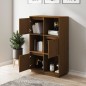 vidaXL Aparador alto de madera maciza de pino marrón miel 74x35x117 cm vidaXL Aparador alto de madera maciza de pino marrón miel 74x35x117 cm