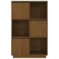 vidaXL Aparador alto de madera maciza de pino marrón miel 74x35x117 cm vidaXL Aparador alto de madera maciza de pino marrón miel 74x35x117 cm