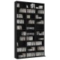 vidaXL Armario para CDs madera contrachapada negro 102x16x177,5 cm vidaXL Armario para CDs madera contrachapada negro 102x16x177,5 cm