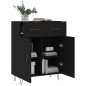 vidaXL Aparador de madera de ingeniería negro 69,5x34x90 cm vidaXL Aparador de madera de ingeniería negro 69,5x34x90 cm