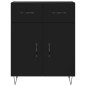 vidaXL Aparador de madera de ingeniería negro 69,5x34x90 cm vidaXL Aparador de madera de ingeniería negro 69,5x34x90 cm